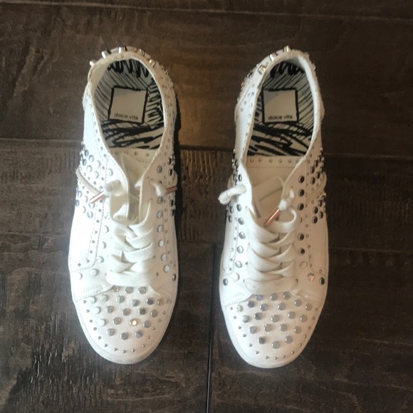 dolce vita studded sneakers